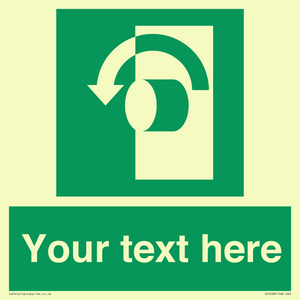 Custom Turn Anti-Clockwise Sign